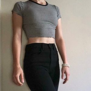Striped Crop Top